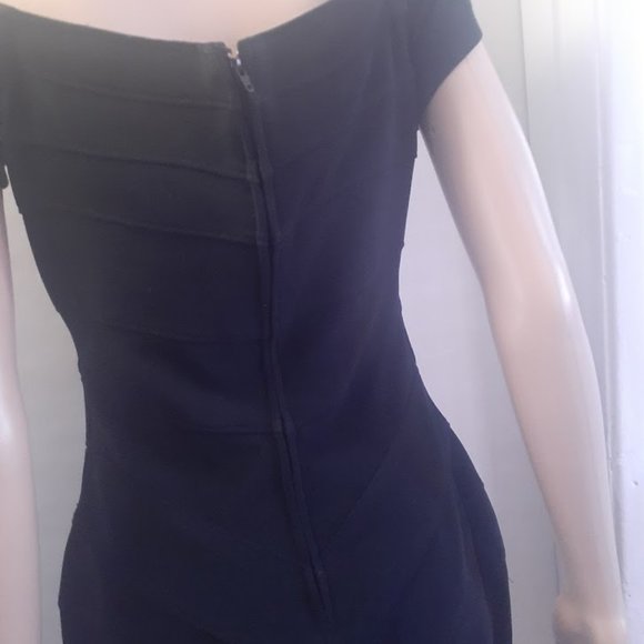 TADASHI MINI BLACK BODYCON SIZE US 6-8 - Picture 1 of 5